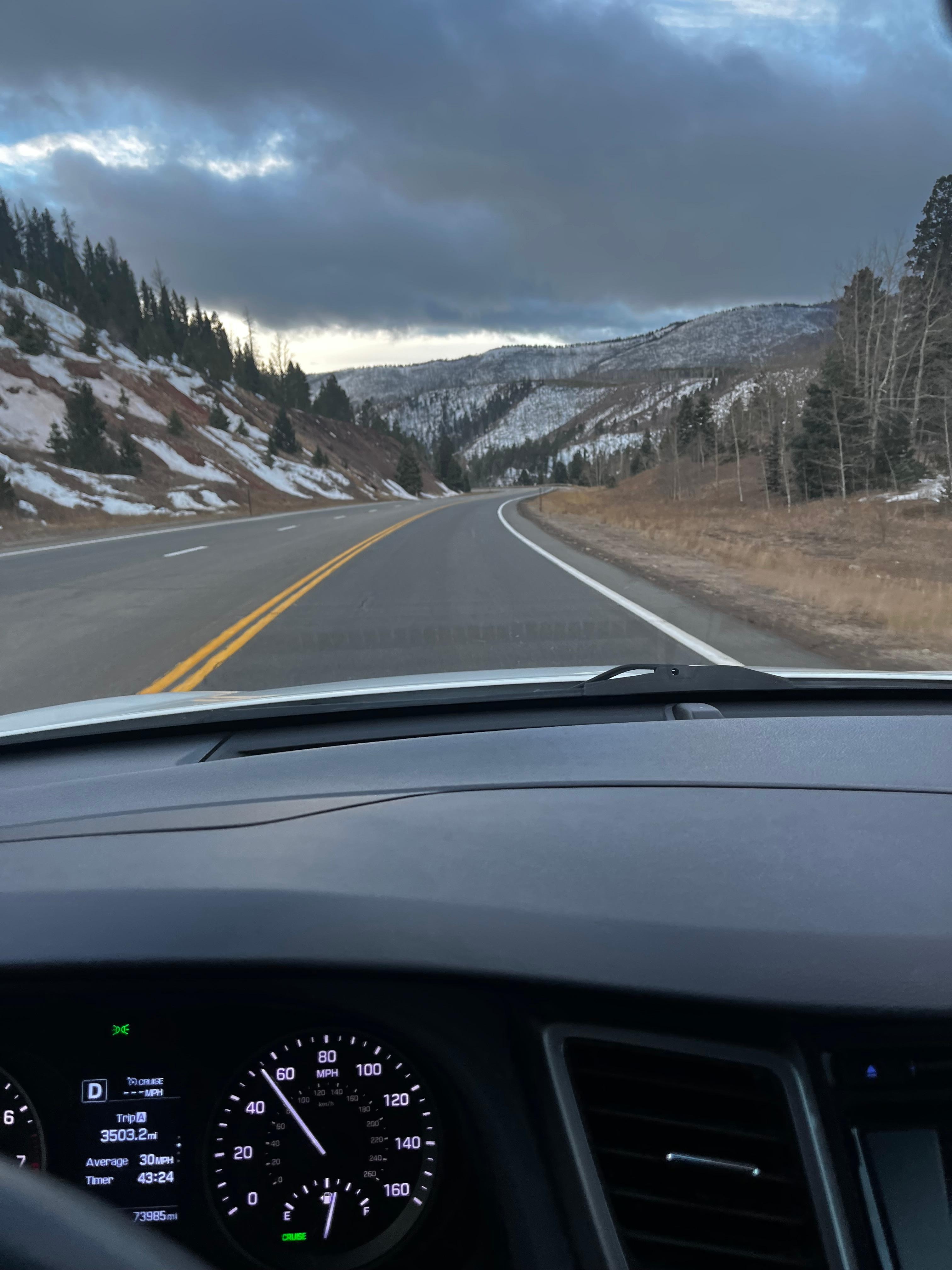 The drive about 3 miles from motel