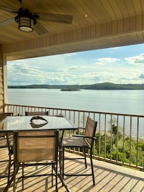 The beautiful view from the balcony.