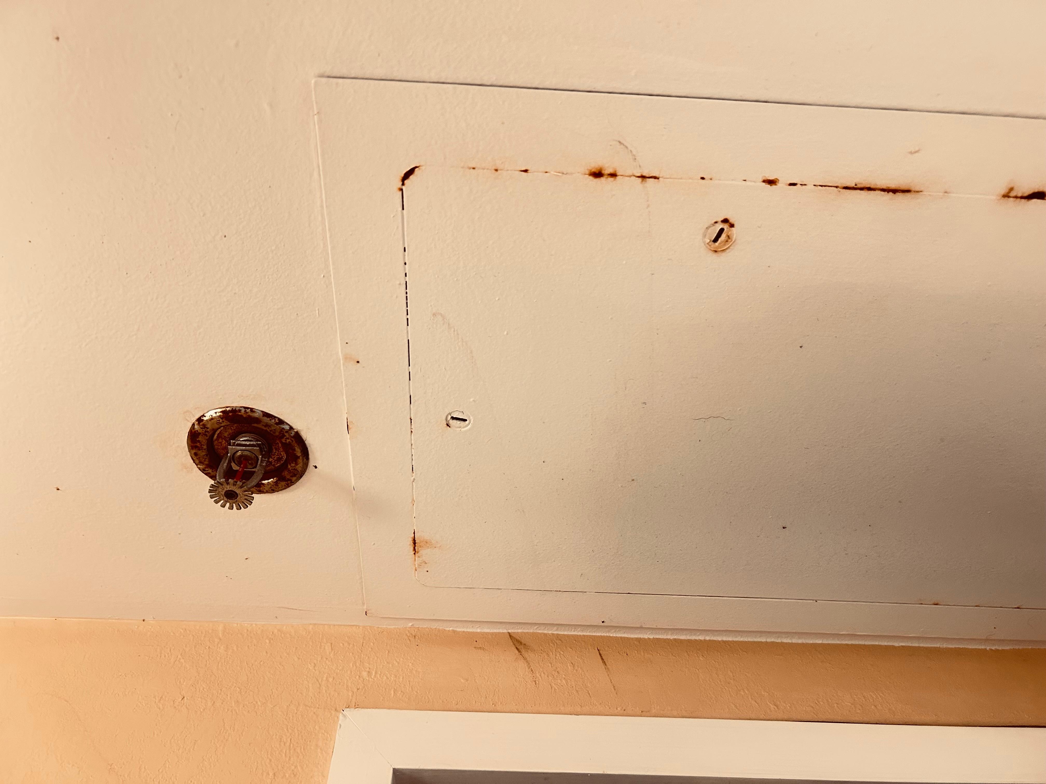 Rust in bathroom 