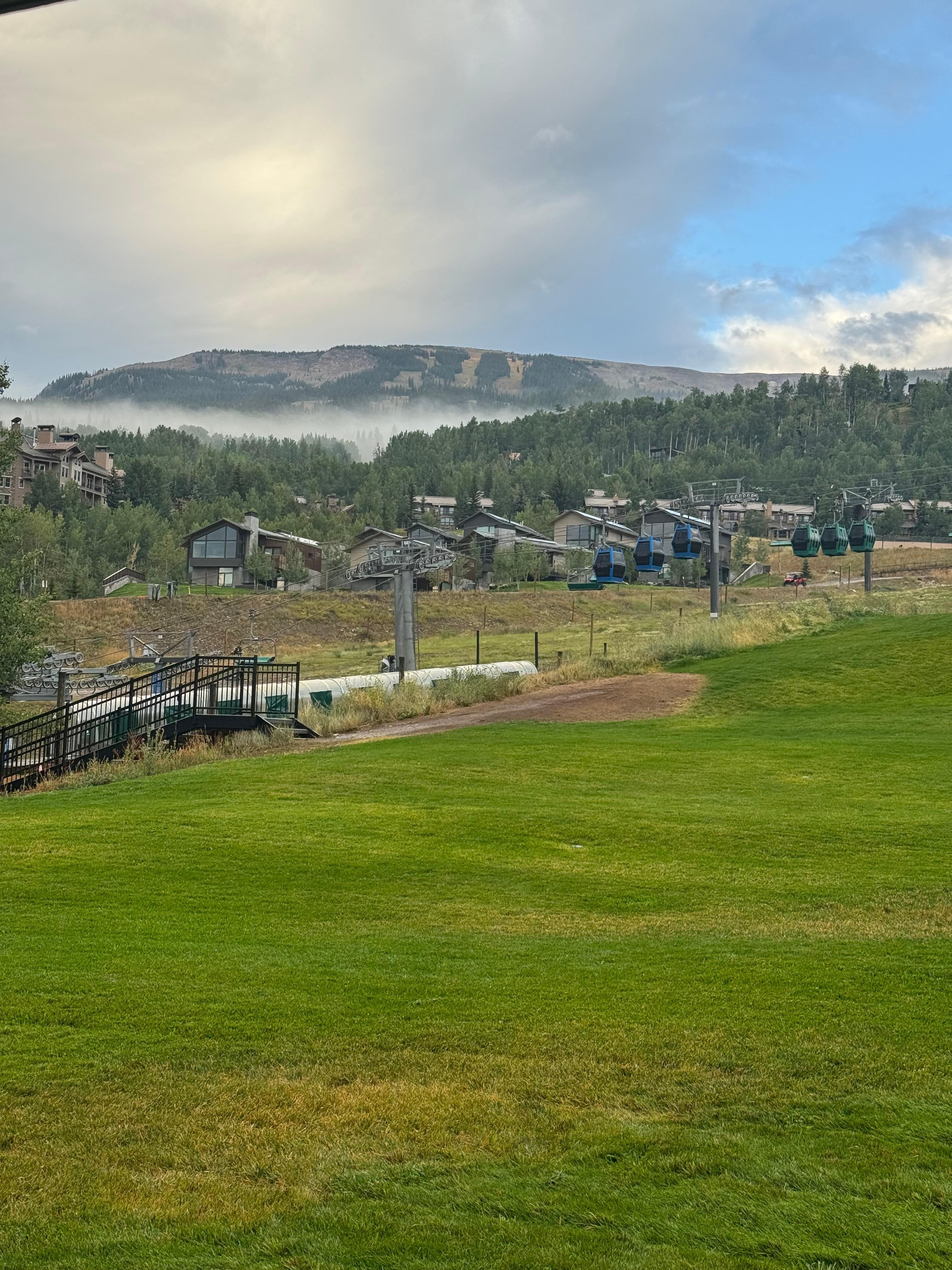 View from our place - mountains in the clouds :)