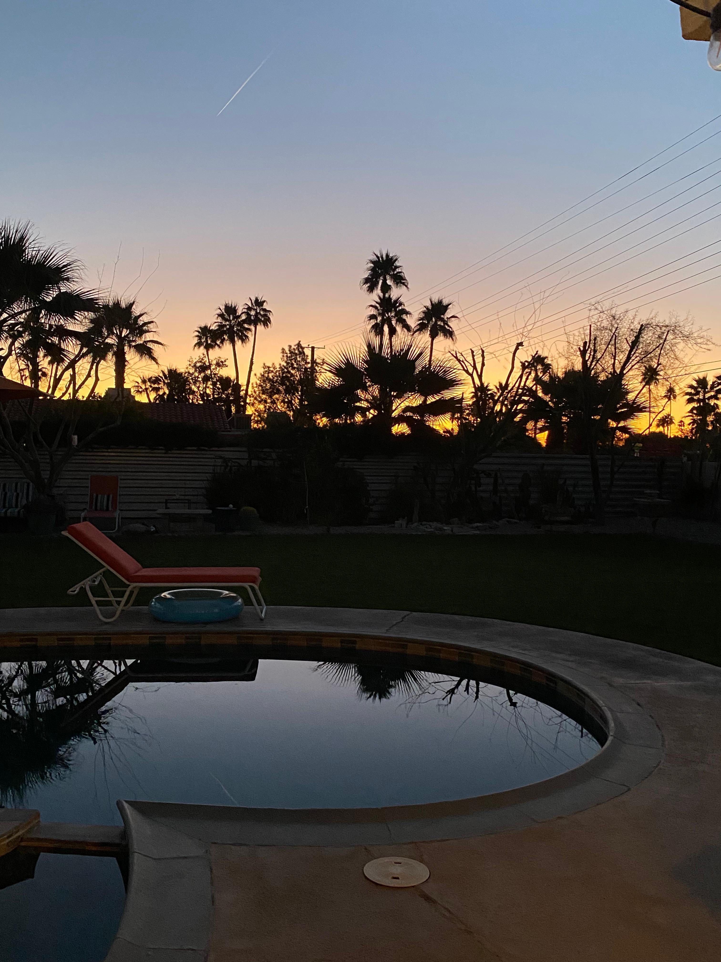 Sunrise in the backyard