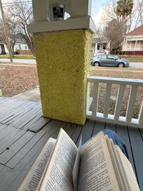 Great front porch for a good book.
