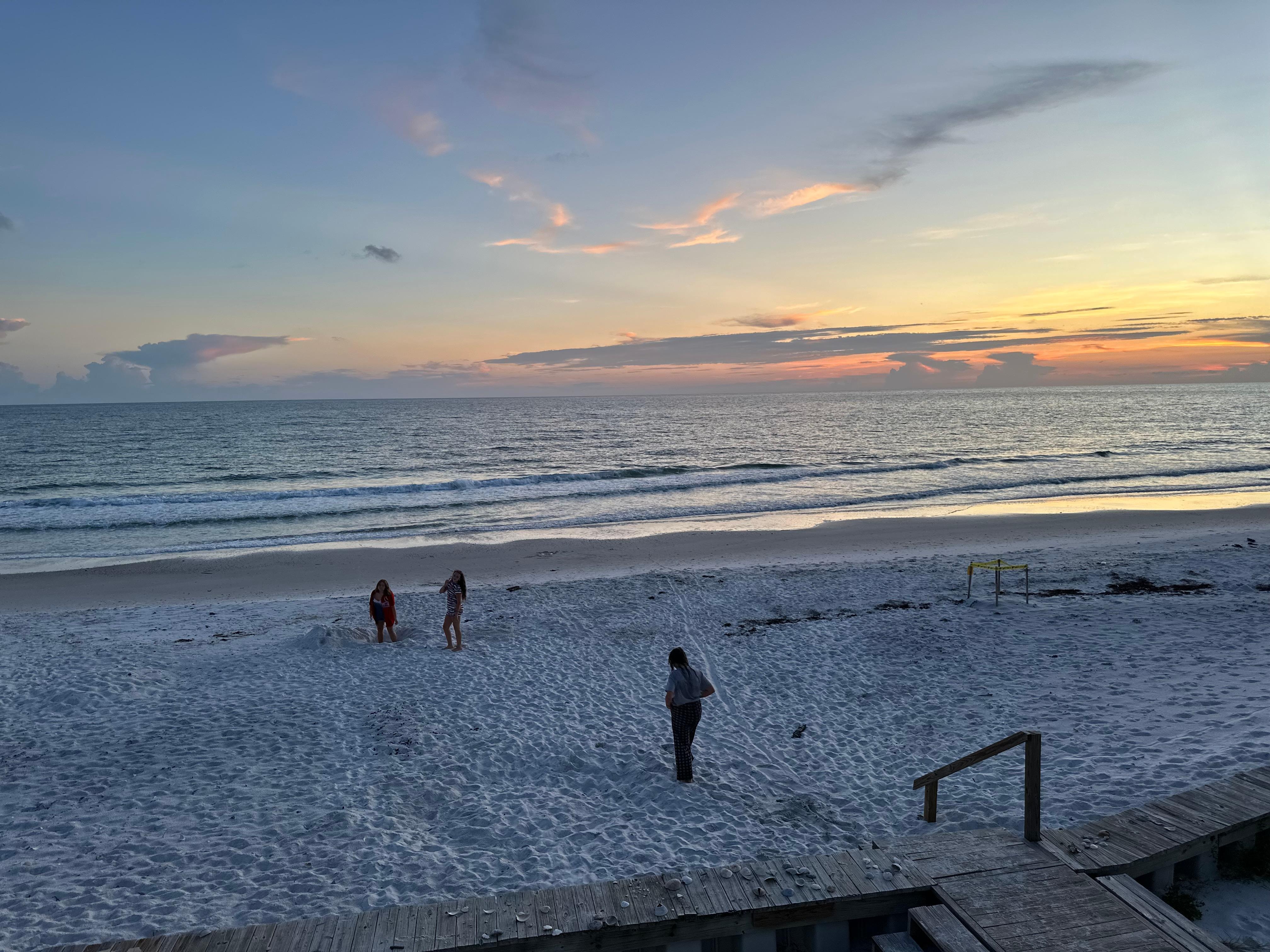 Sun set from back porch