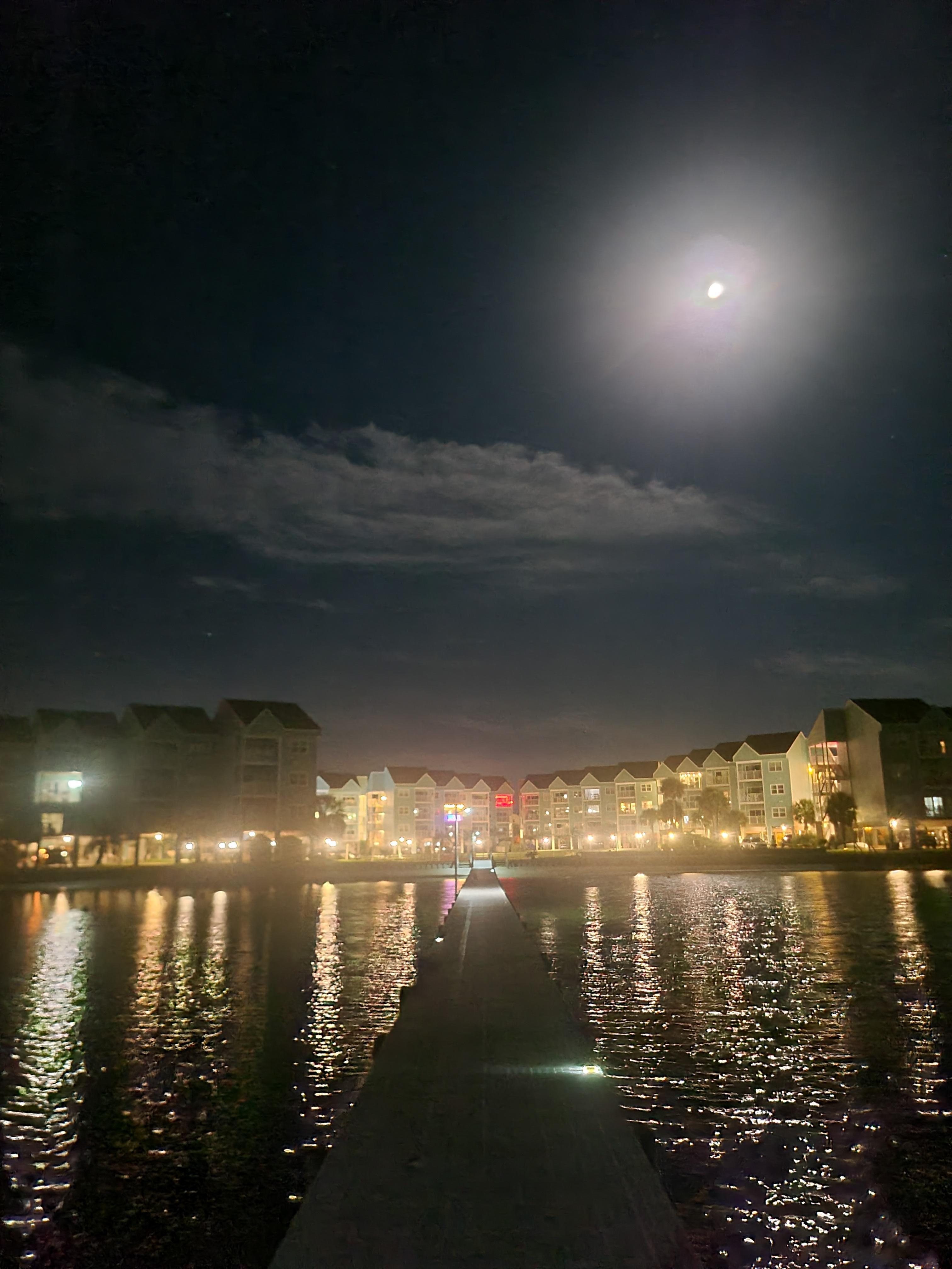 View of condo from pier