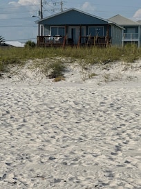 View of the house from the beach