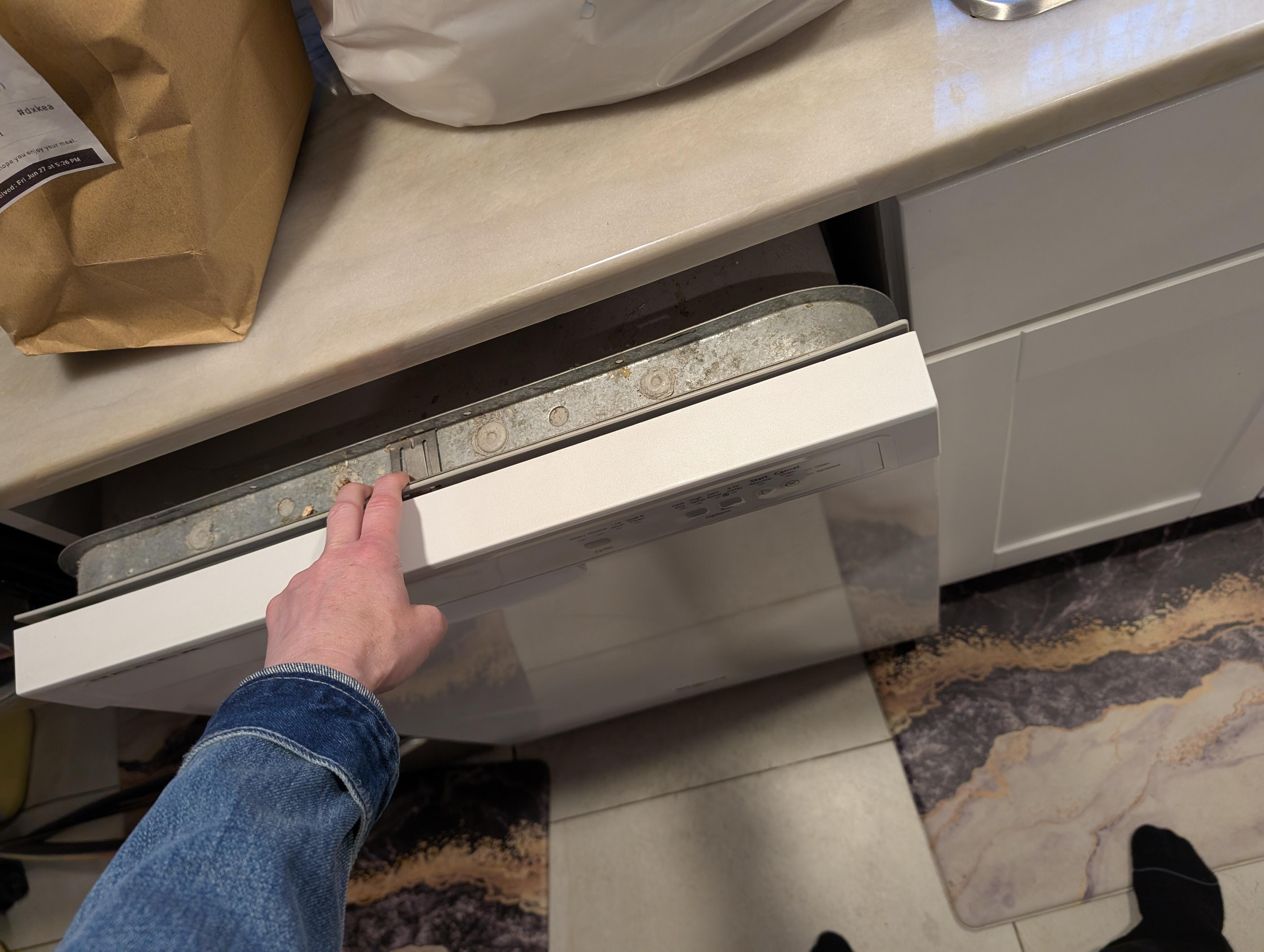 Dishwasher not attached