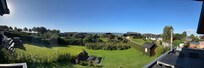 Panoramisch uitzicht van het terras.