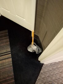 Plunger provided by staff.