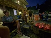 Bonfire and s'mores.
