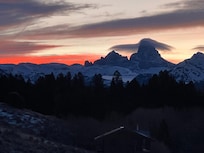 Morning sunrise from living room window