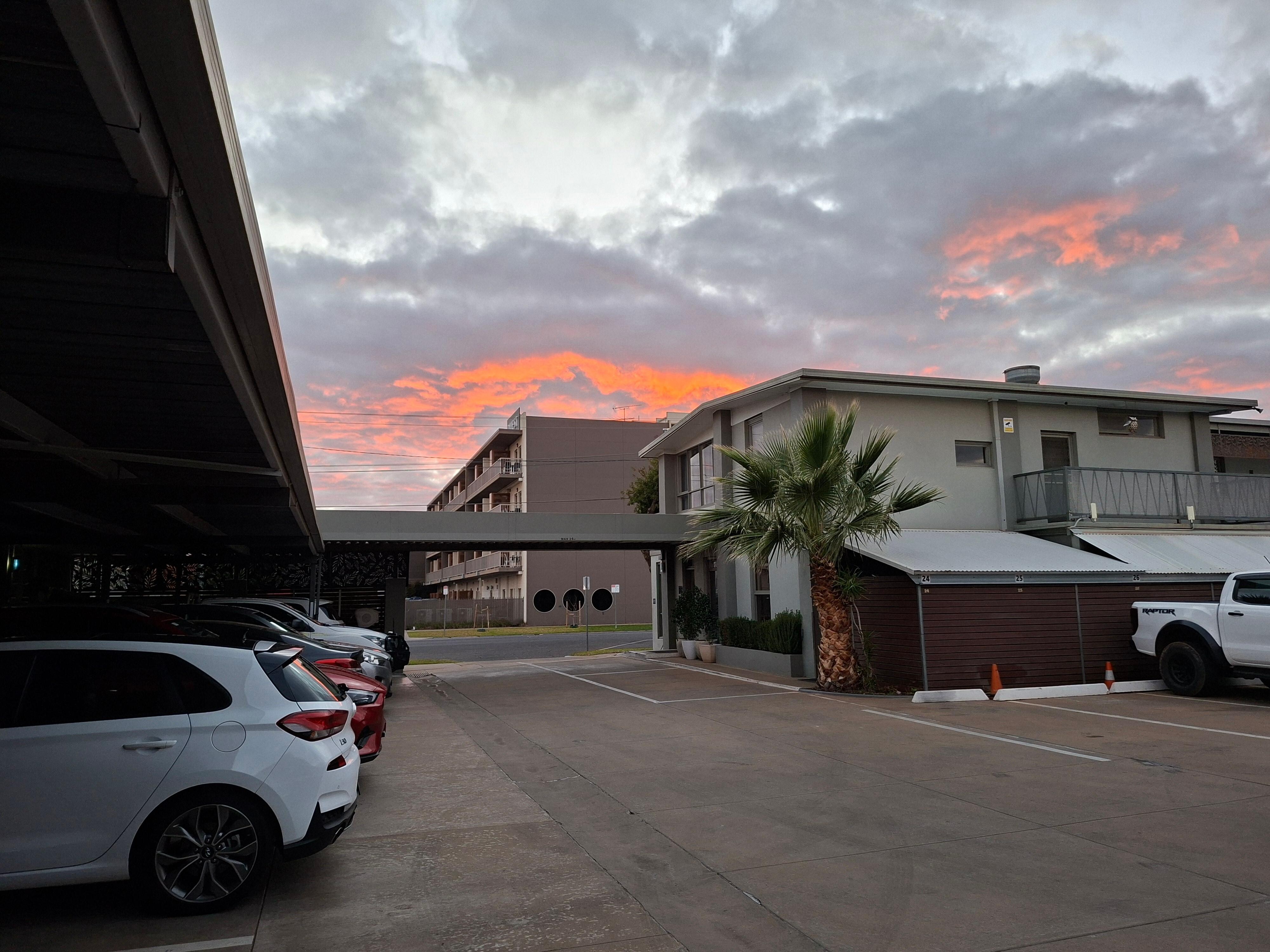 Early morning at the Central Motel 