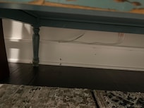 Downstairs bedroom under the nightstand