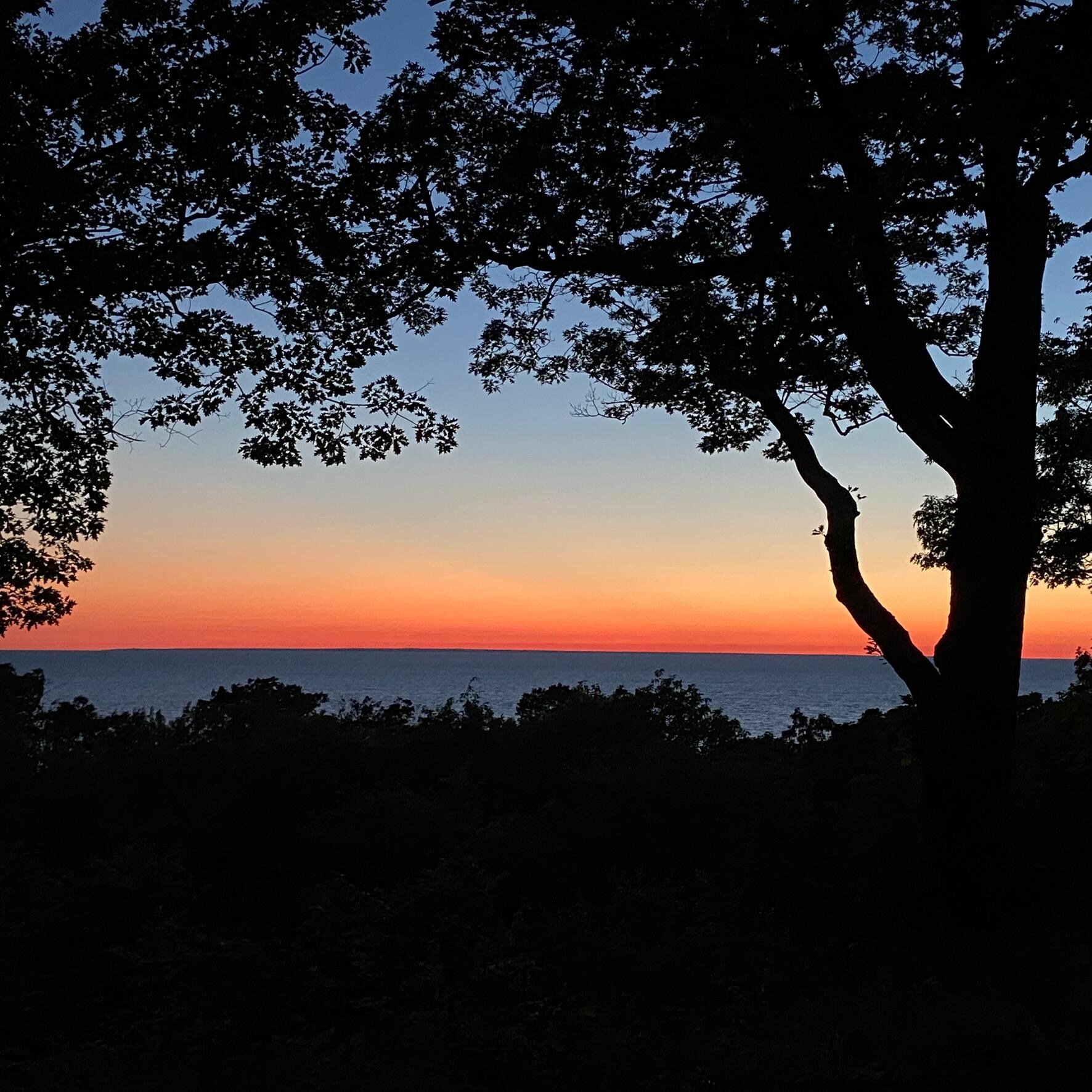 Sunset from the deck