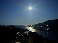View from the deck at night.
