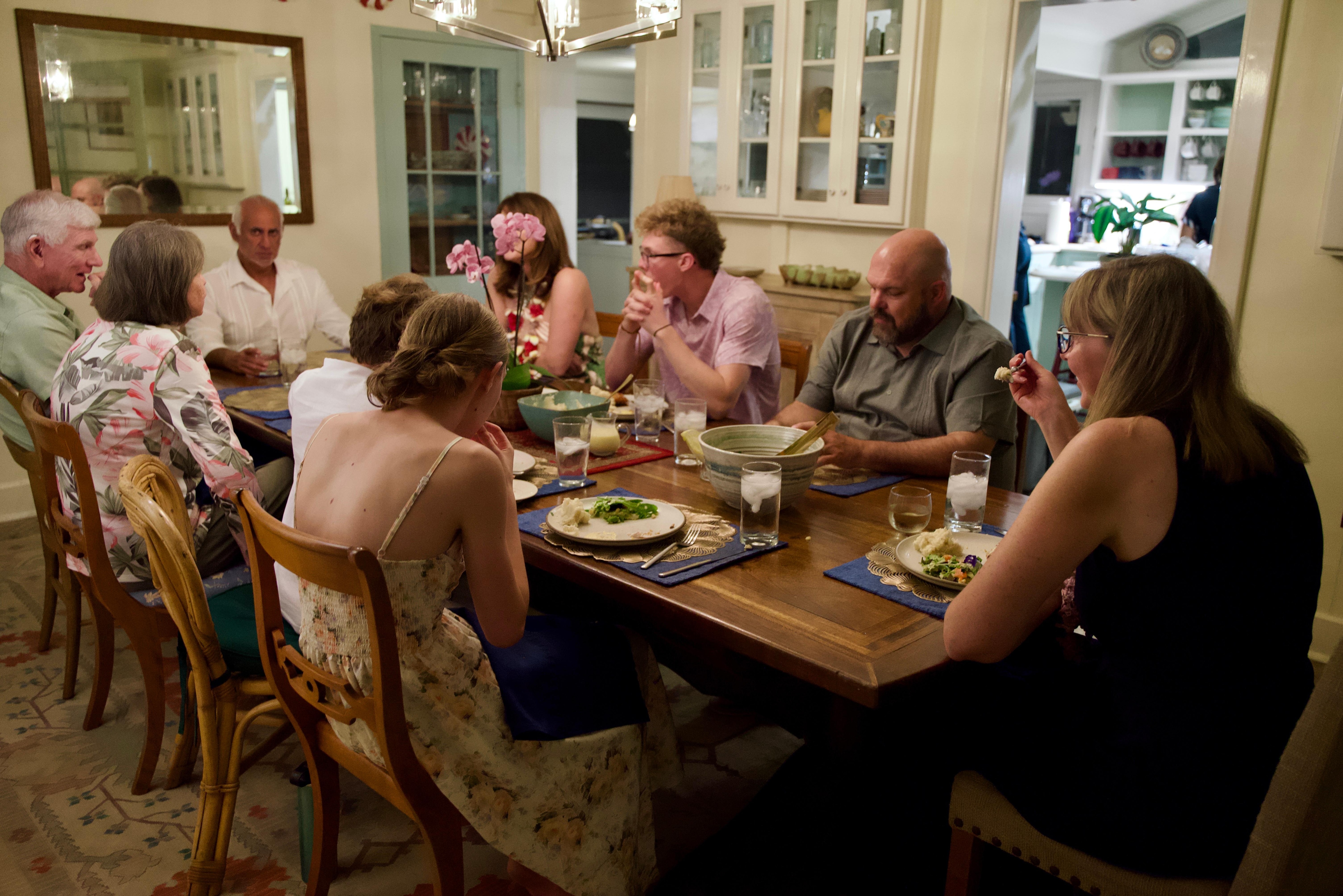 The dining room was perfect for our chef to serve our family dinner to 9 people!