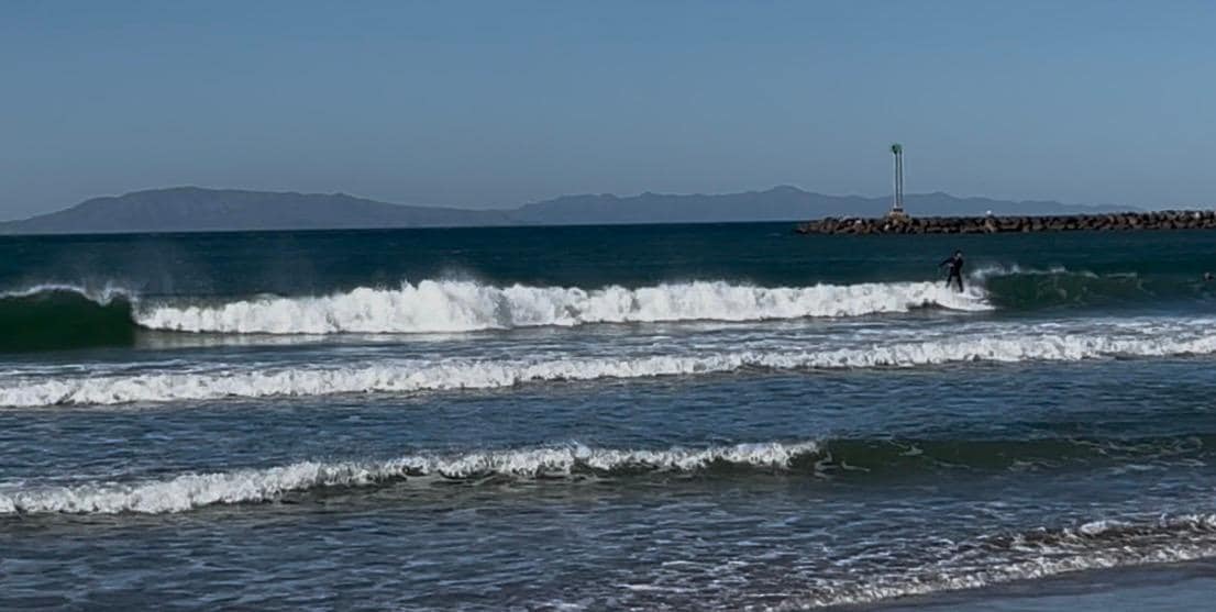 Wave swells make for great surfing in Oxnard