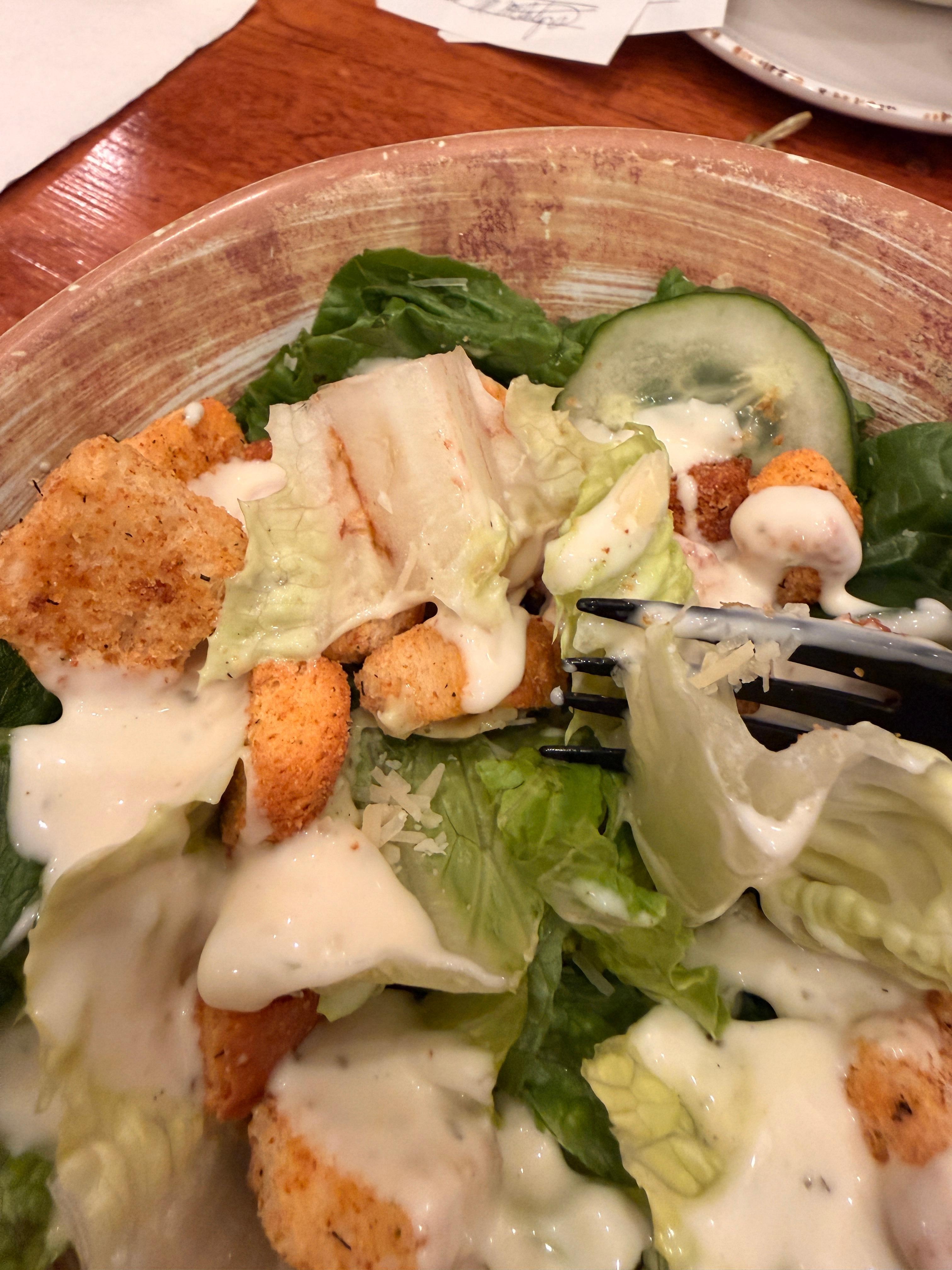 What salad was given brown pcs 