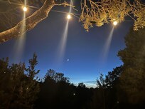 Night view from back yard.
