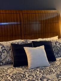 Weird white marks on the headboard