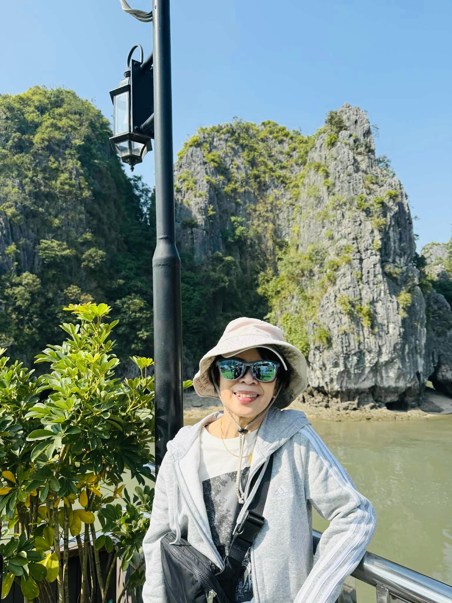 At Halong Bay- tourist place recommended by Timi- the front desk guy