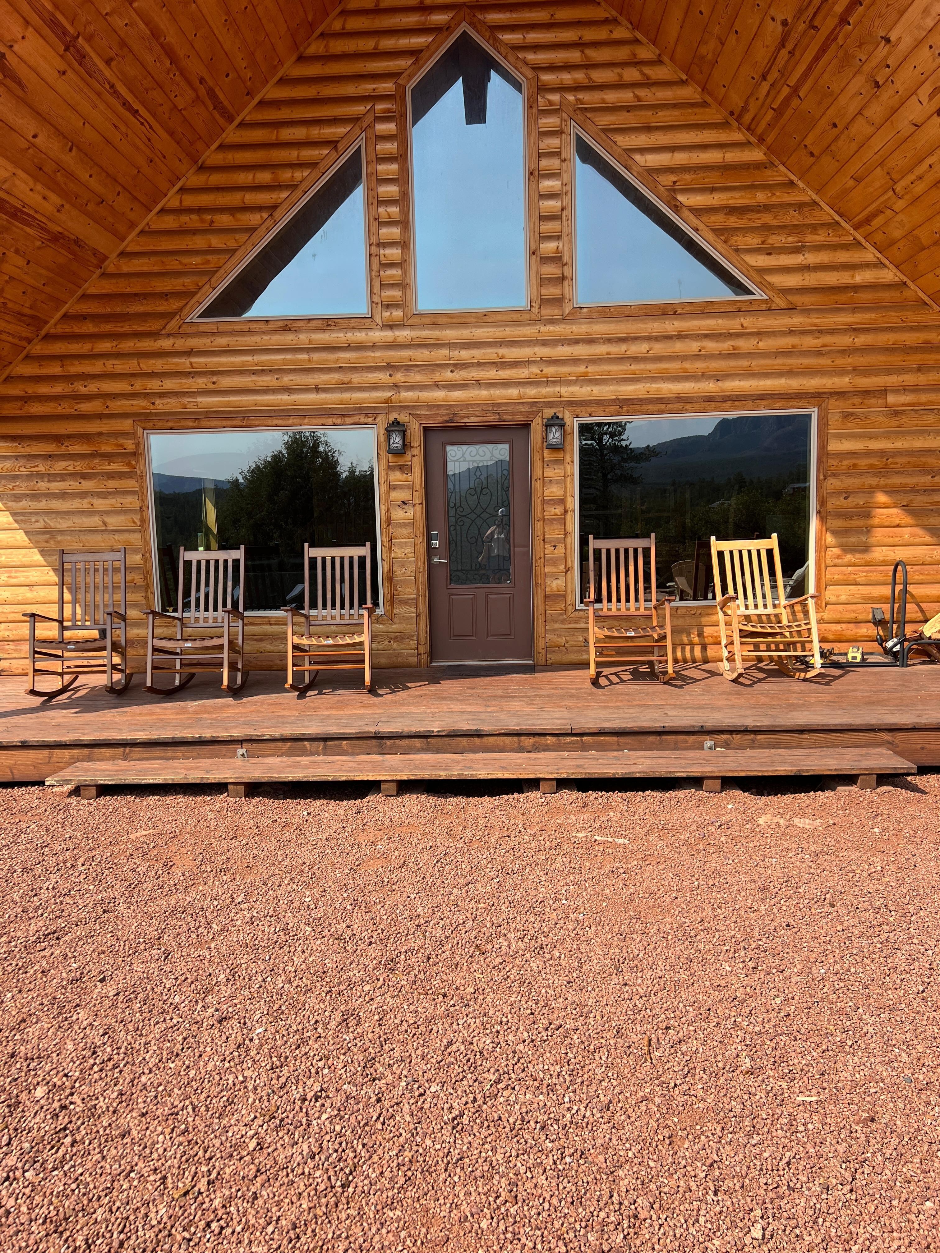 Front porch to watch the sunrise.