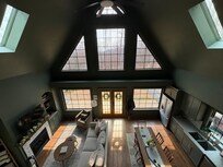 View from the loft balcony