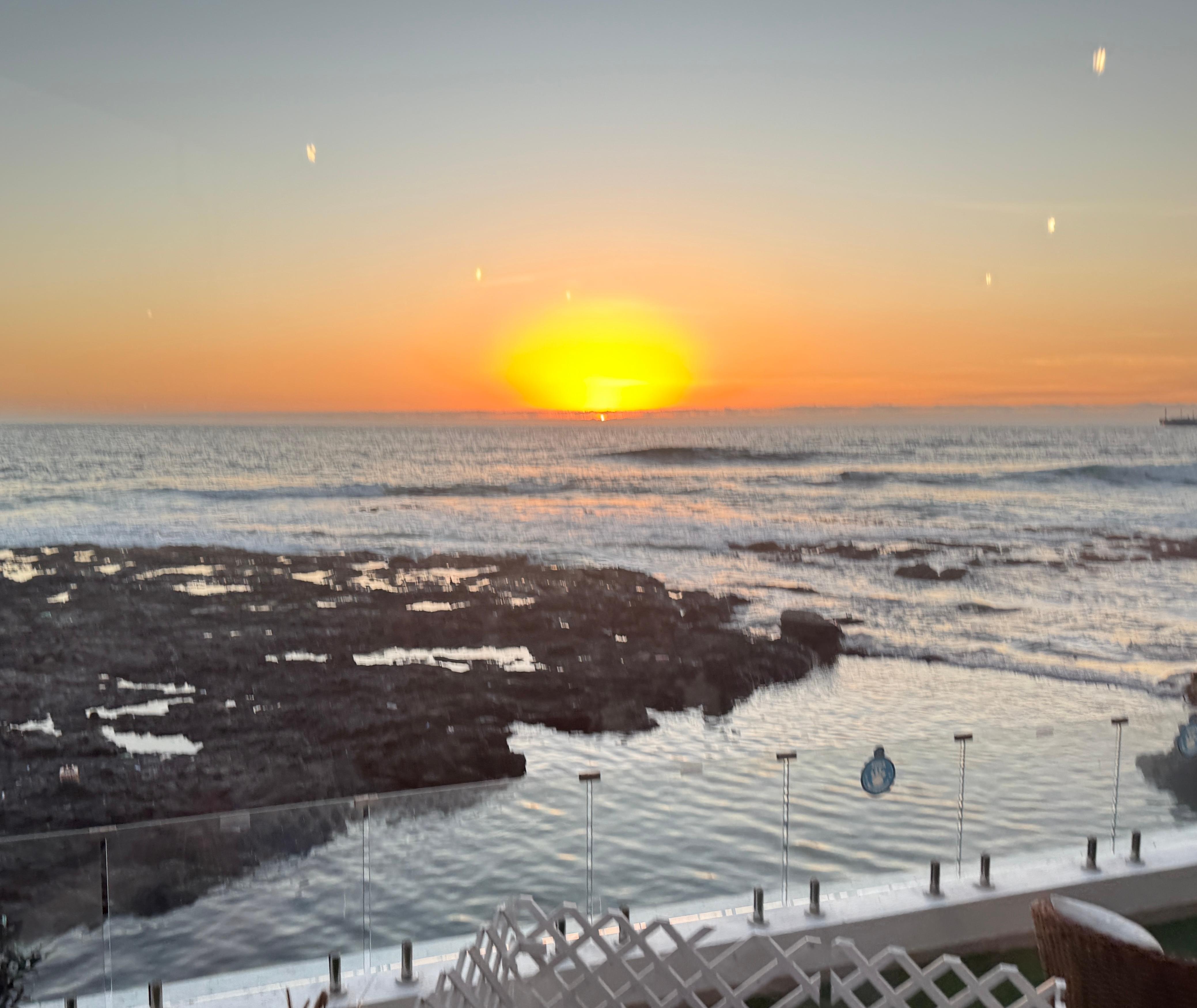 Sunset from the restaurant 