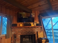 Fireplace in the living room