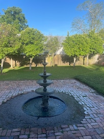 Fountain at the cottage!