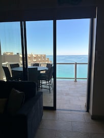 View from inside living room.