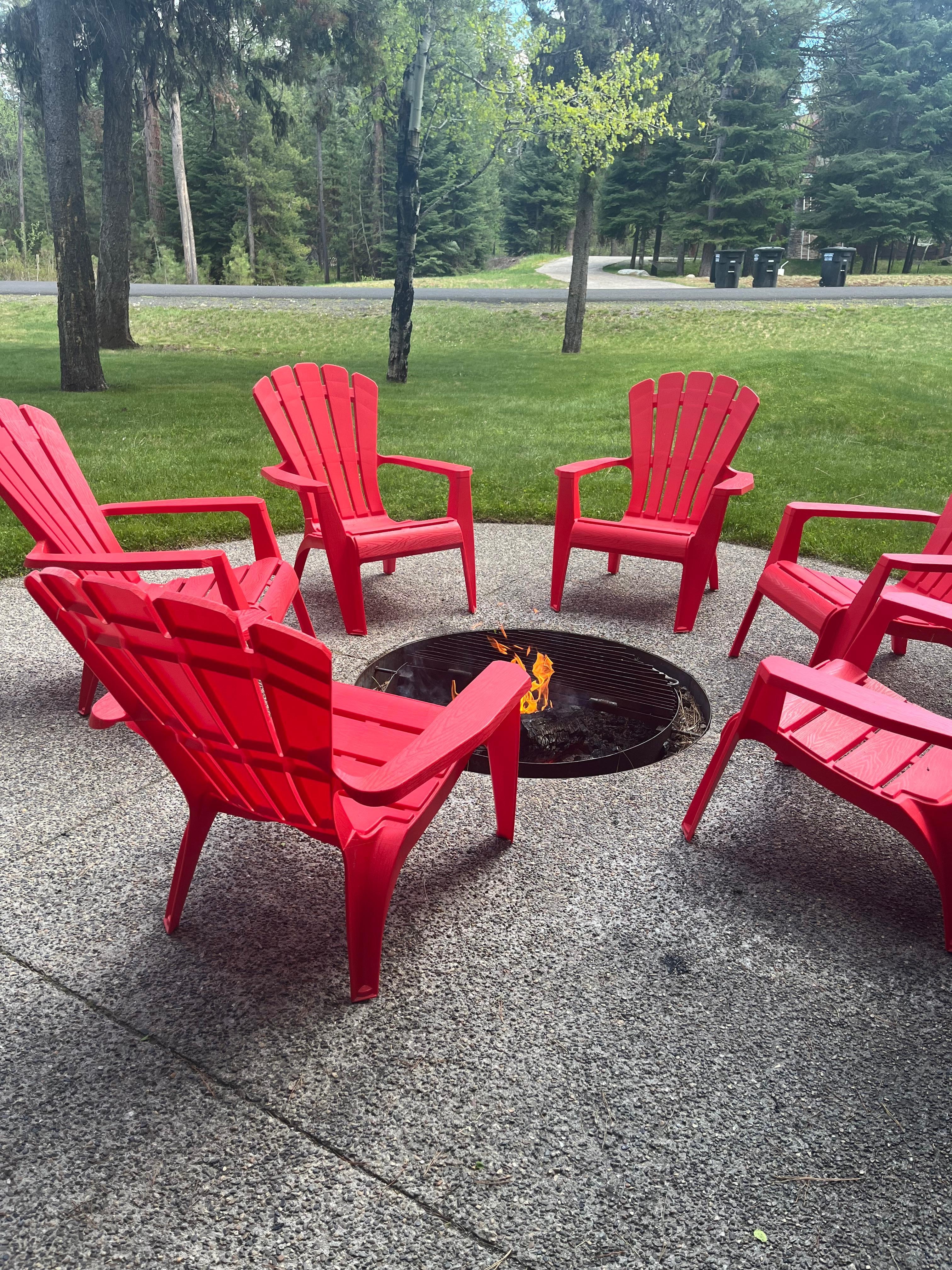 So cozy. And they had wood available.