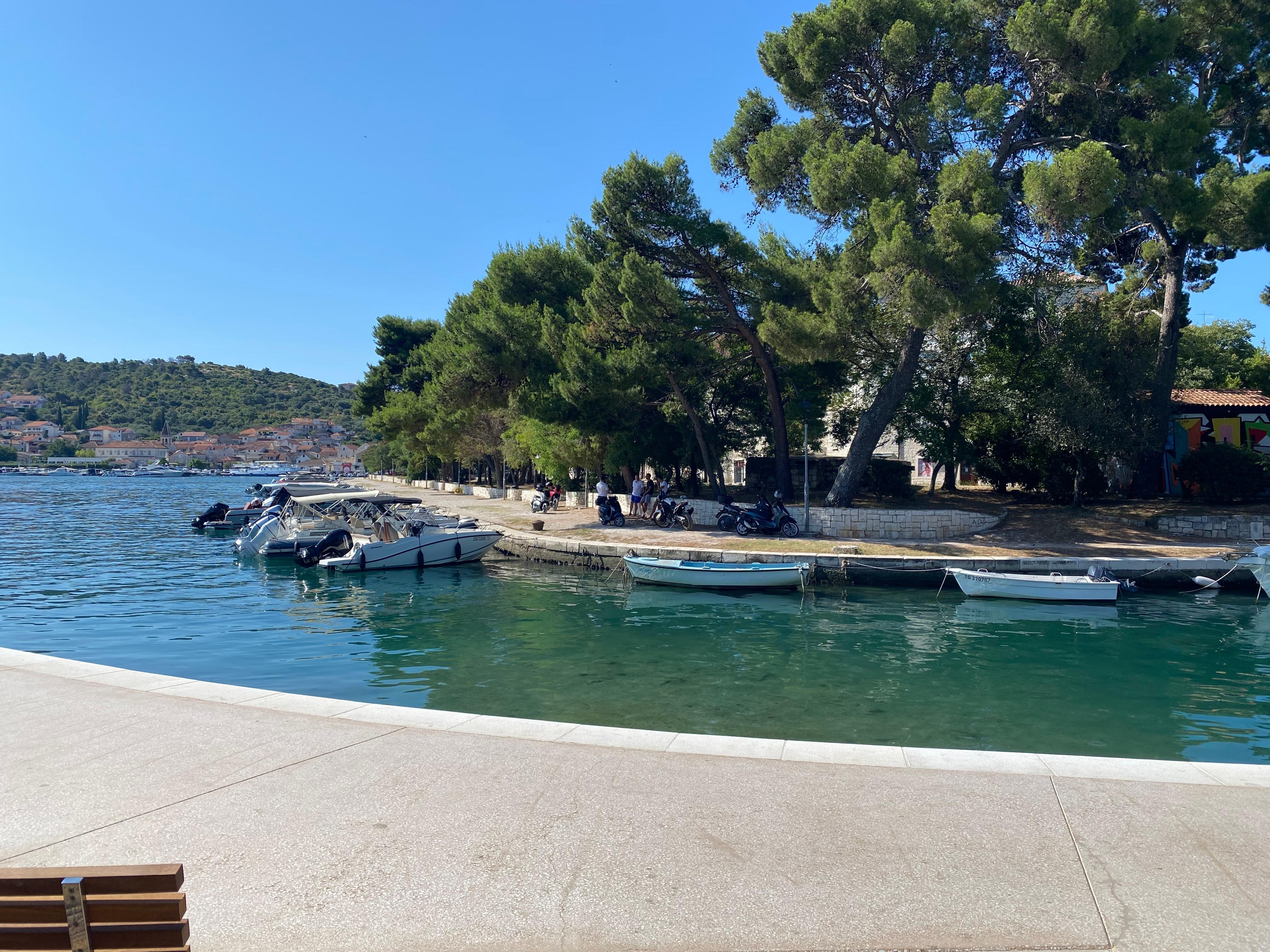 A bus trip to Trigor about 20mins away and a ferry ride back to Split