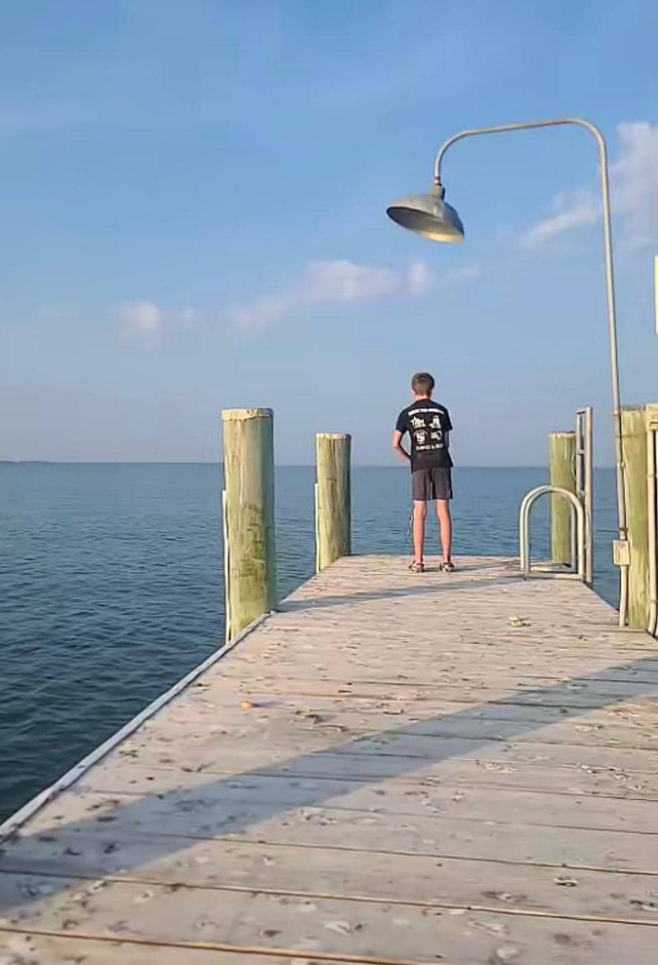 fishing off the pier