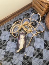 The only iron on the property which was requested and had to be shared with other guests.