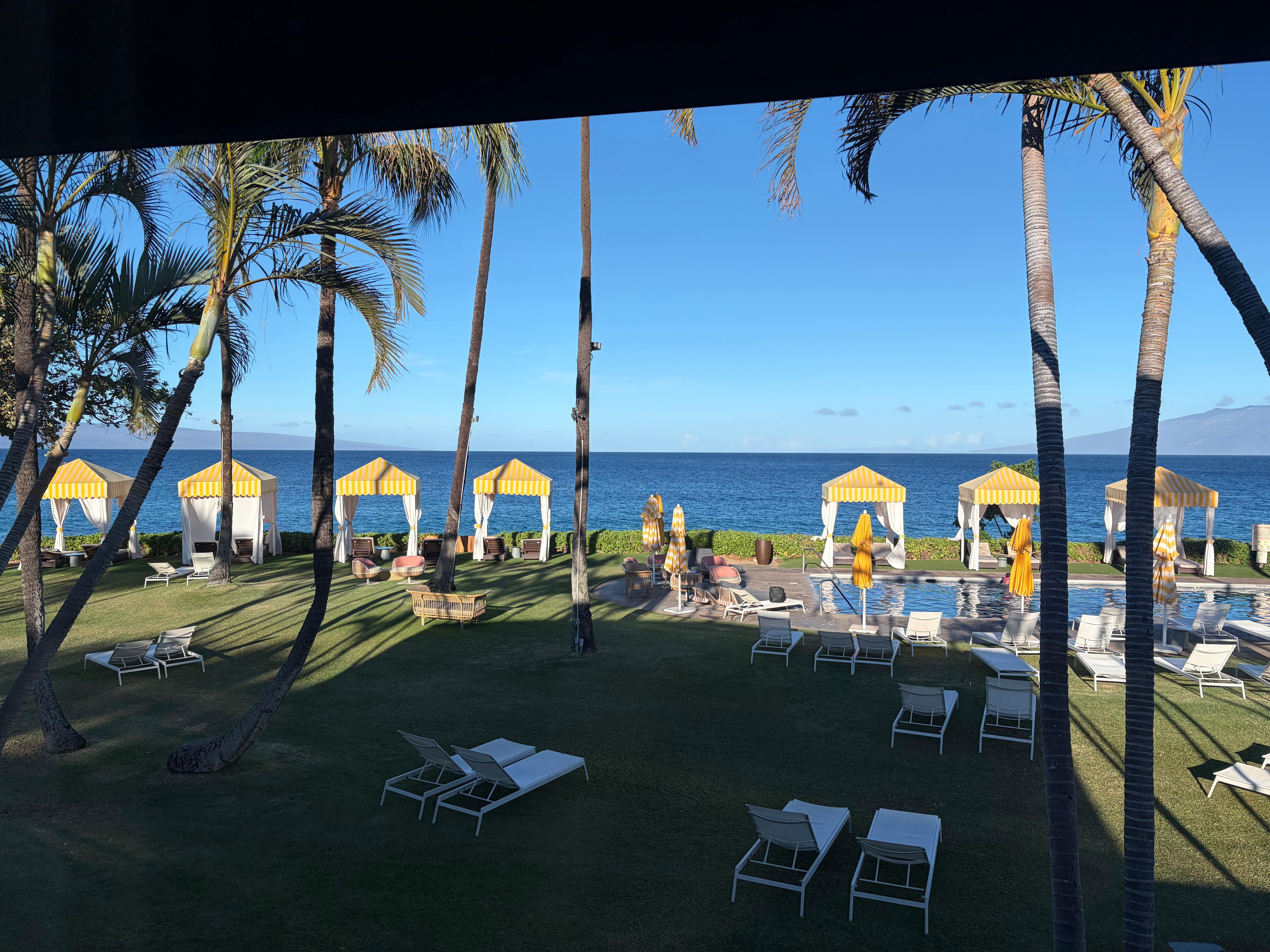 View from our bungalow 