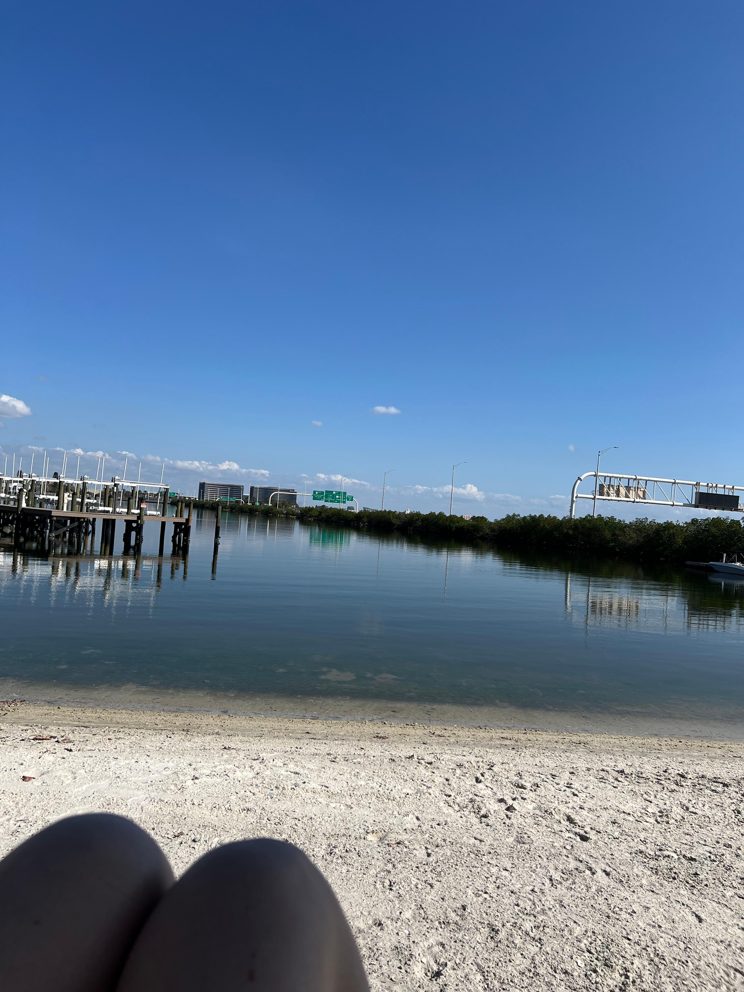 Private beach area 
