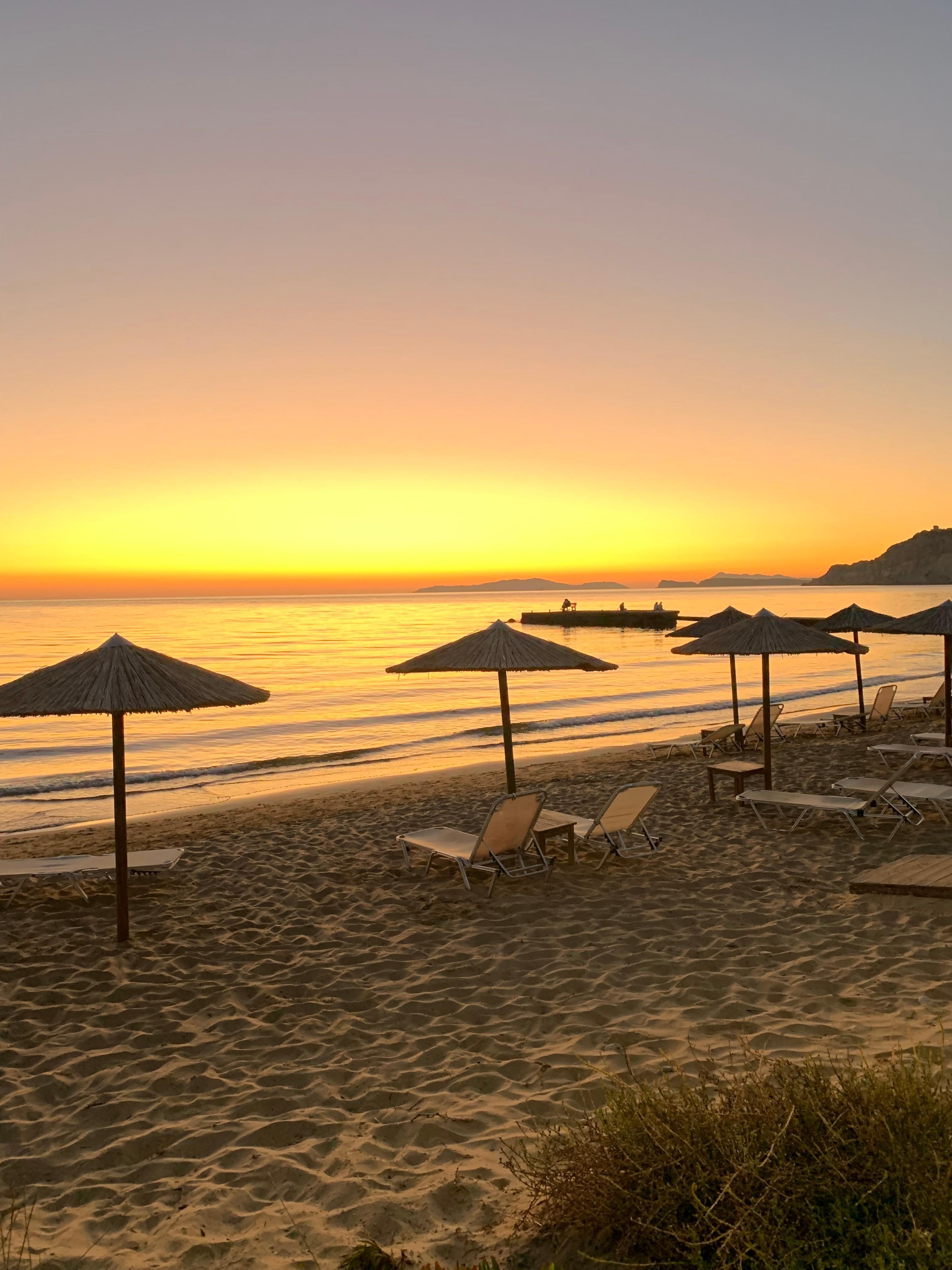 Abendstimmung am Strand von Arillas