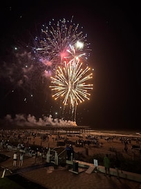 Watching the fireworks on July 4th from the condo balcony. (There are fireworks every Friday & Saturday that you will be able to see from the comfort of the balcony.)