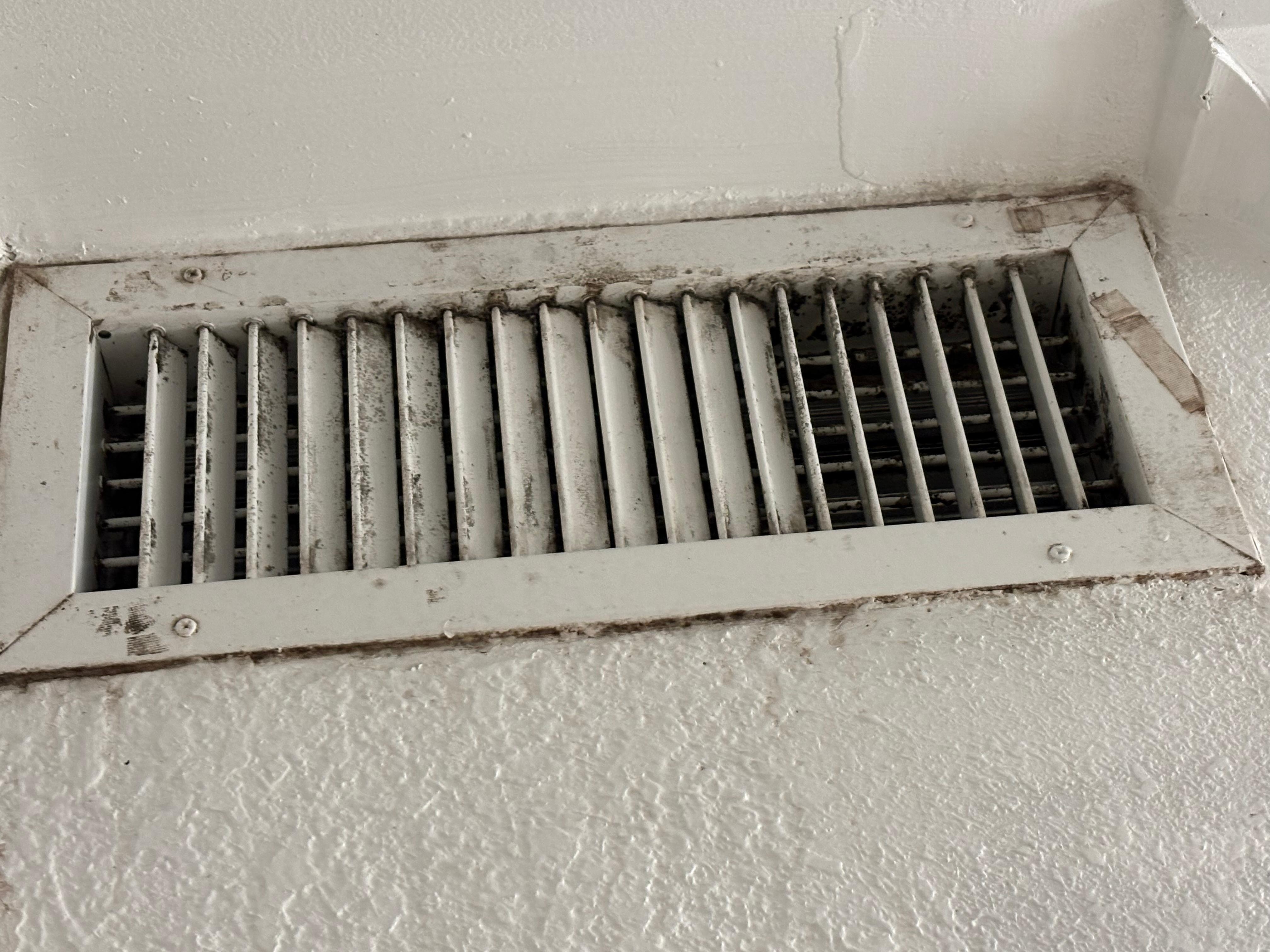 Moldy air condition vent made air conditioner use risky