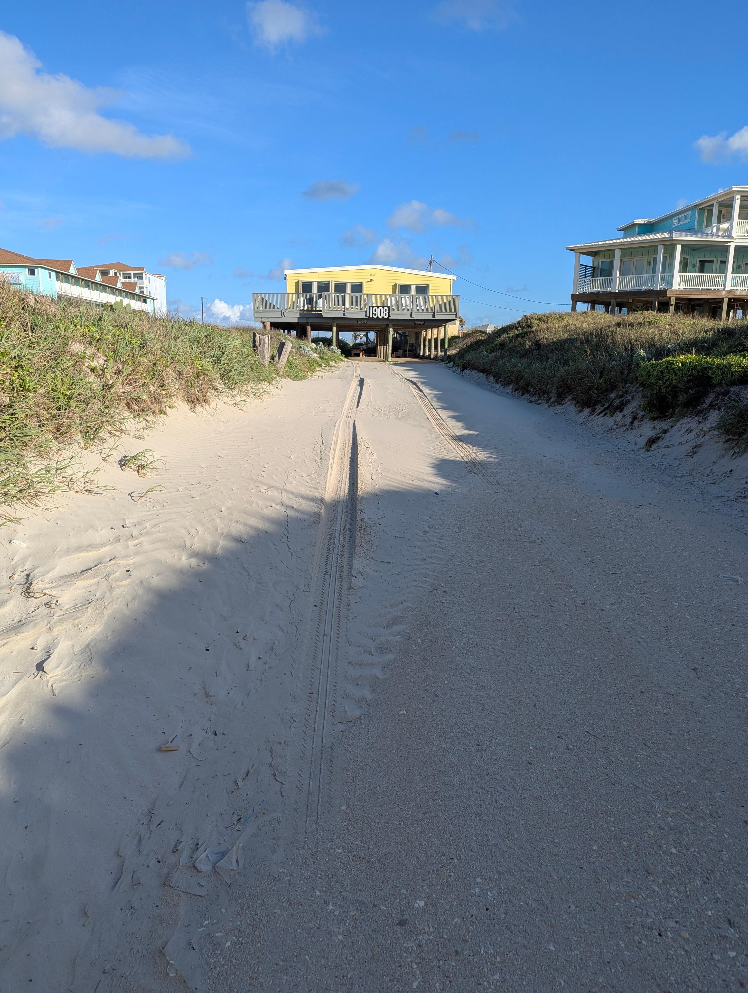 Sand in the drive - only way in amd out by auto