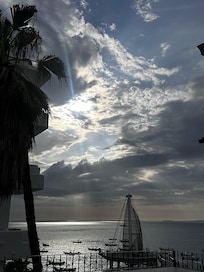 View from the rooftop pool