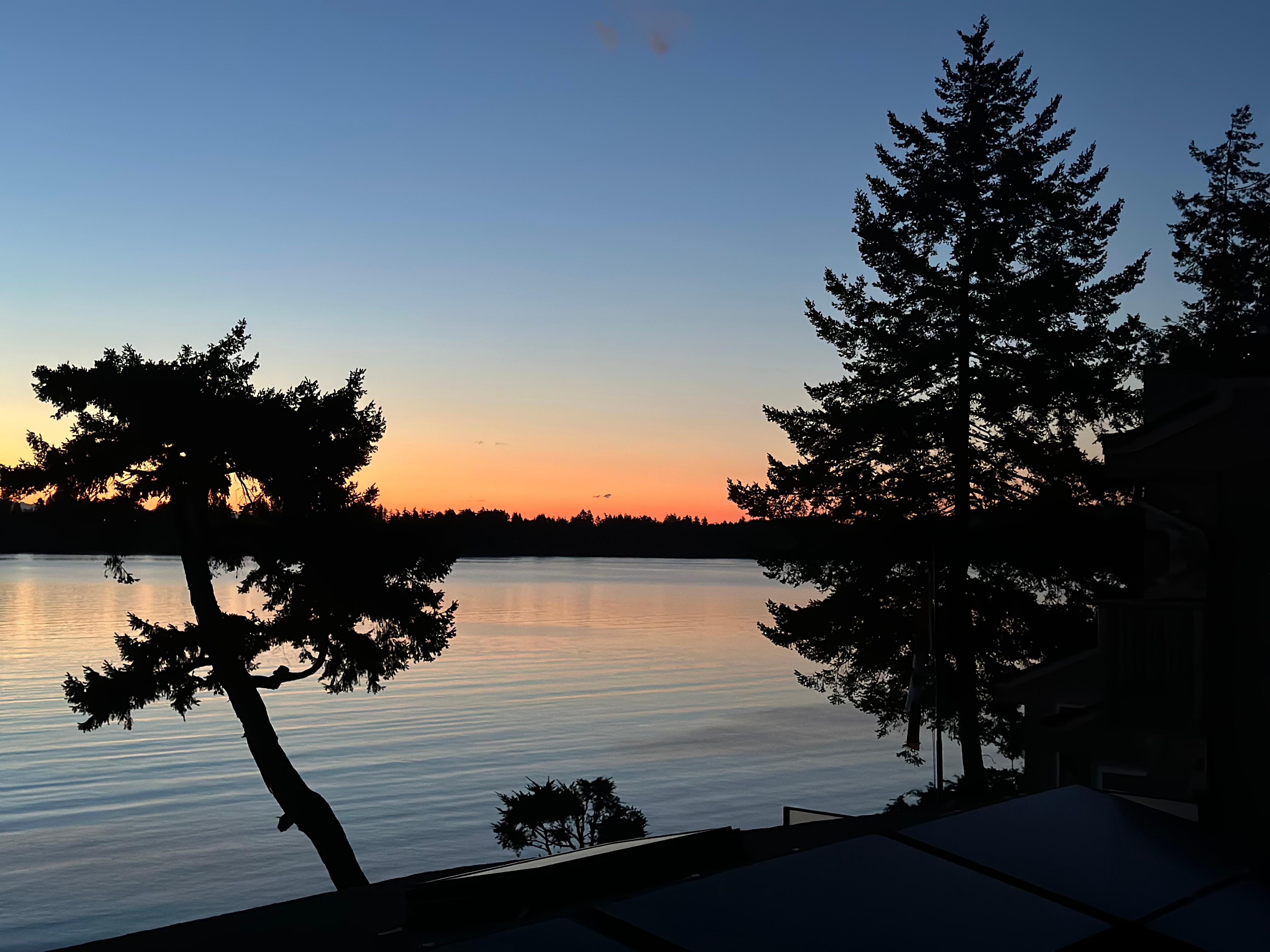 Sunrise from our patio!