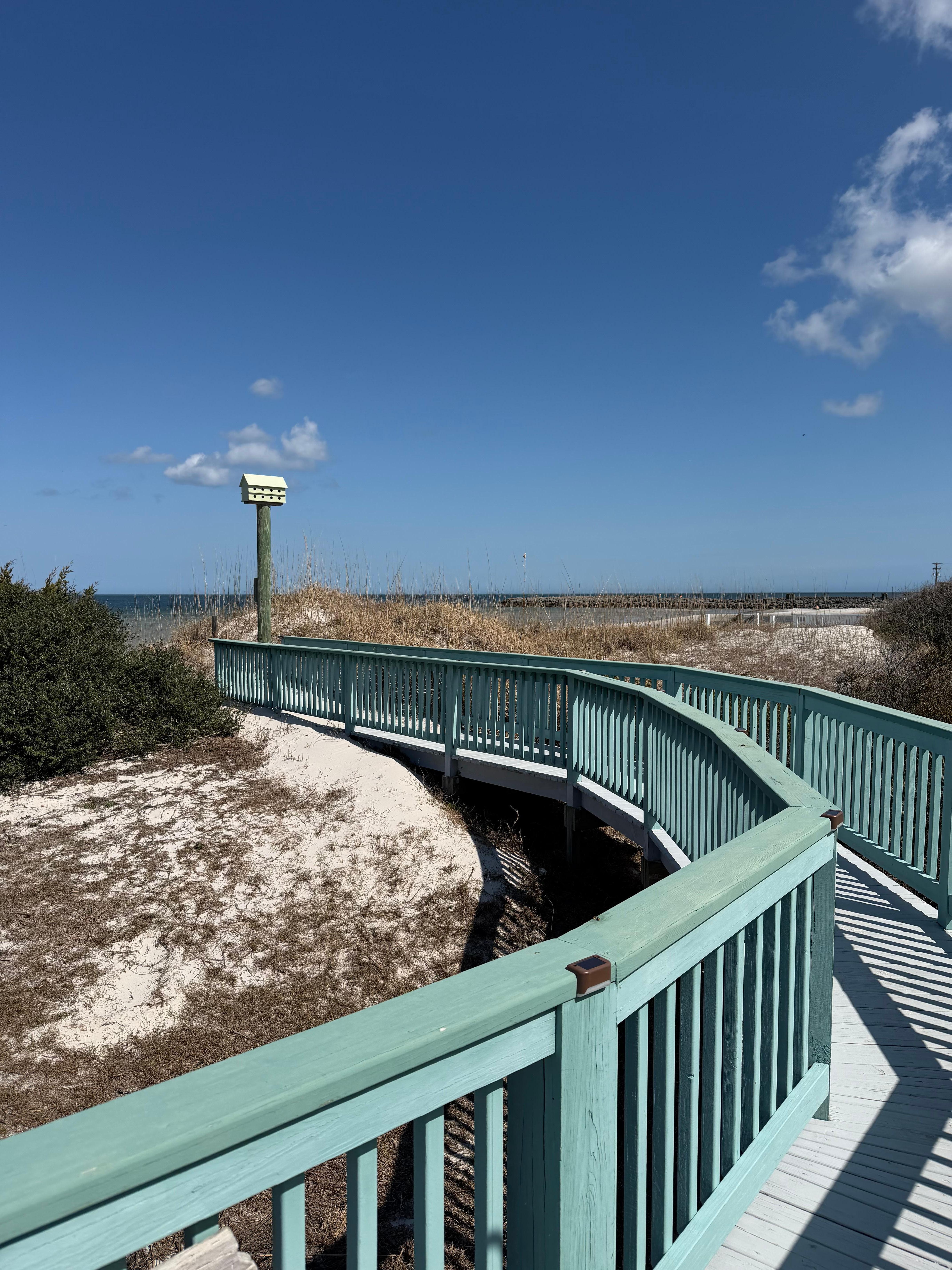 Walk way from back of house to water