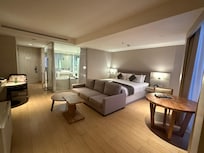 Booked the corner room which is pretty far (200 steps) from reception)