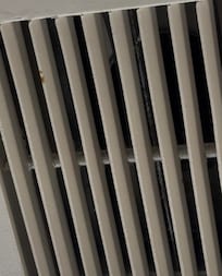 Ceiling vent dirty and molding and doesnât have a working exhaust fan