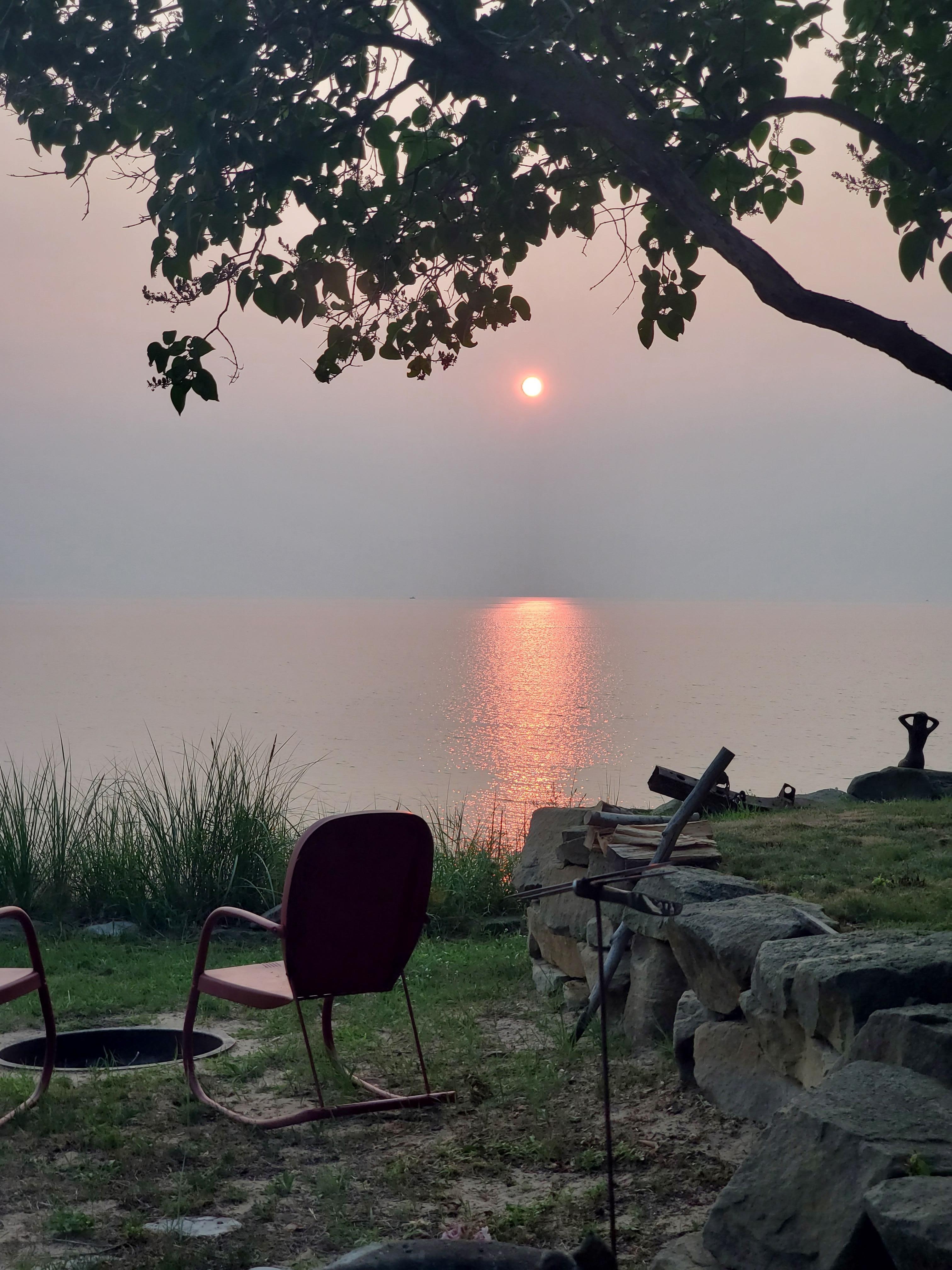 View from the cabin window