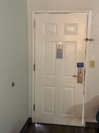 RM 241 Door gaps allow bugs in the room.