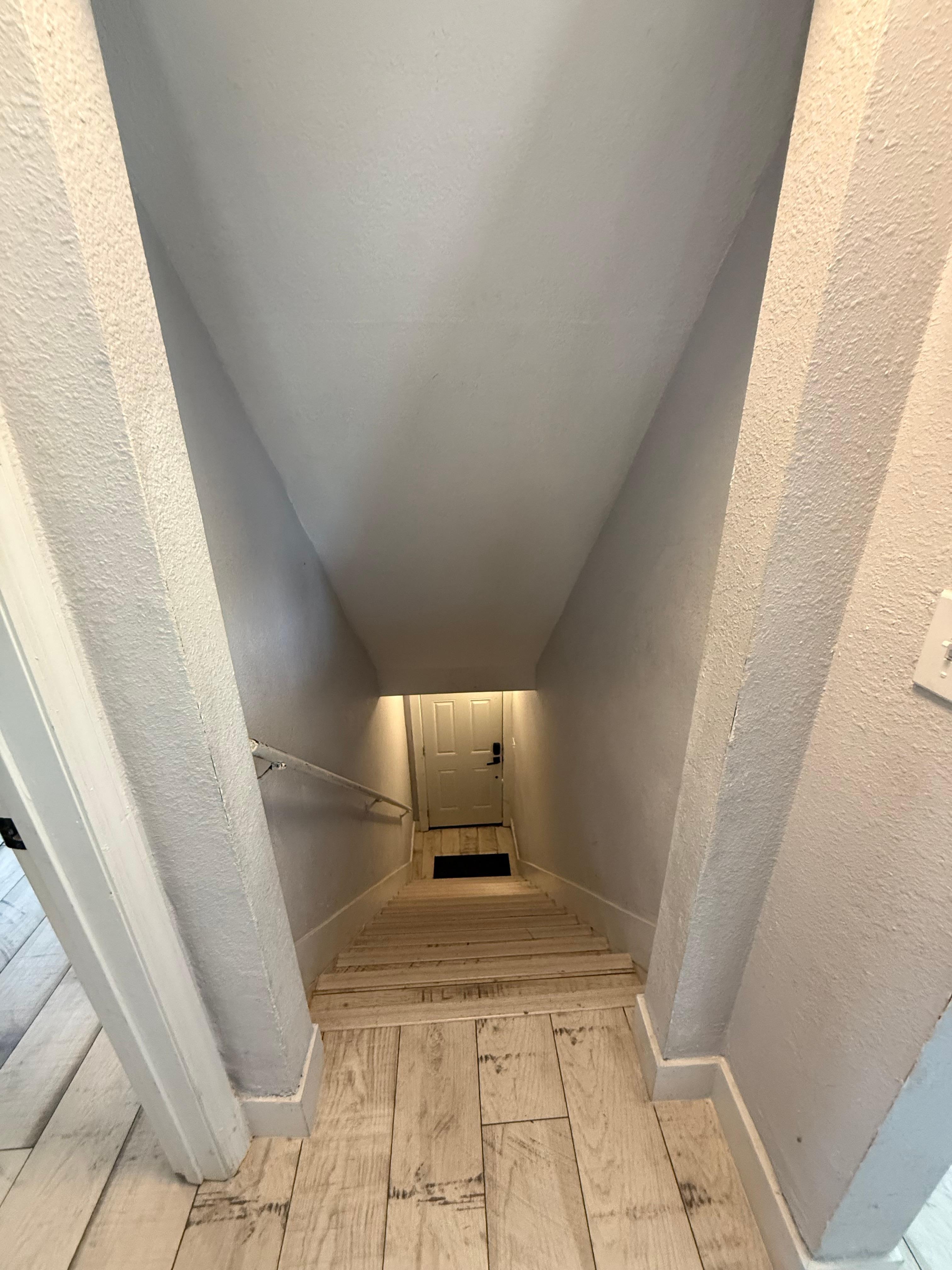 Stairway into the unit, 4 feet from
The bathroom, directly outside the bunk room