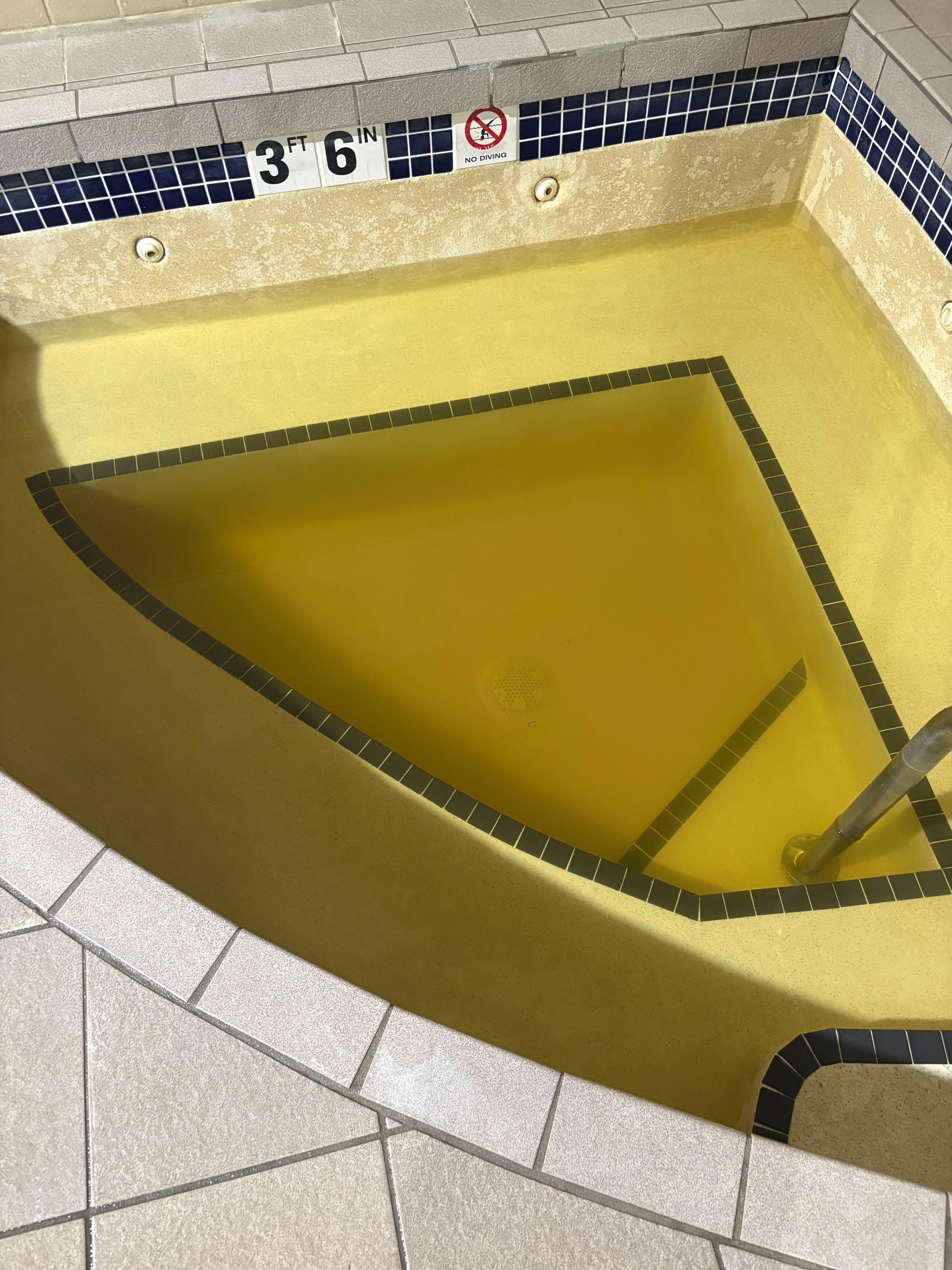 Gross hot tub!