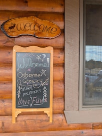 Lovely personalized welcome from the host